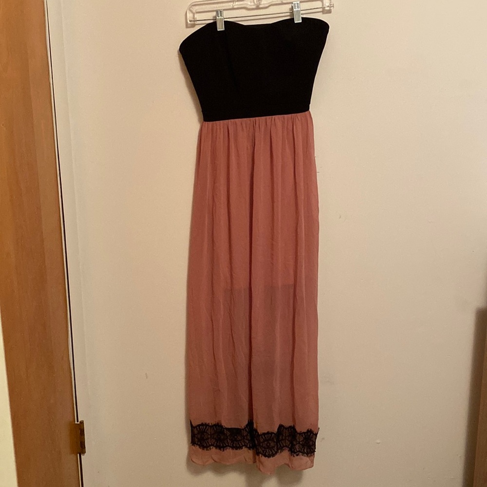 Strapless long dress!